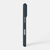 カスタムネーム チャコールブルー iPhoneケース iPhone 16 Proケース (右側面)