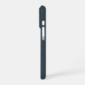 カスタムネーム チャコールブルー iPhoneケース iPhone 16 Proケース (左側面)