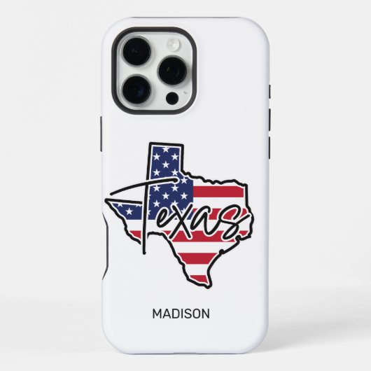 カスタムネーム テキサス iPhoneケース (裏面)