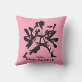 カスタムネーム＆テキストカラー武術 クッション (裏面)