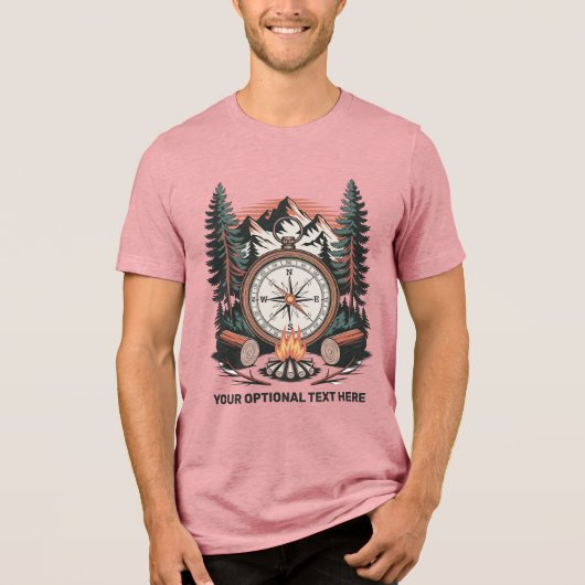 カスタムネーム＆テキストキャンプ トライブレンドＴシャツ (正面)