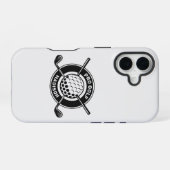 カスタムネーム&テキストゴルフ iPhone 16ケース (裏面横)