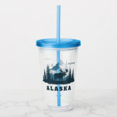 カスタムネーム＆テキスト ALASKA アクリルタンブラー (正面)