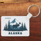 カスタムネーム&テキスト ALASKA キーホルダー (正面)