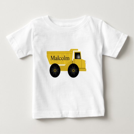 カスタムネーム トドラー トラック Tシャツ - Malcolm (正面)