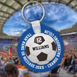 カスタムネーム ナンバー チーム名 サッカーボール キーホルダー