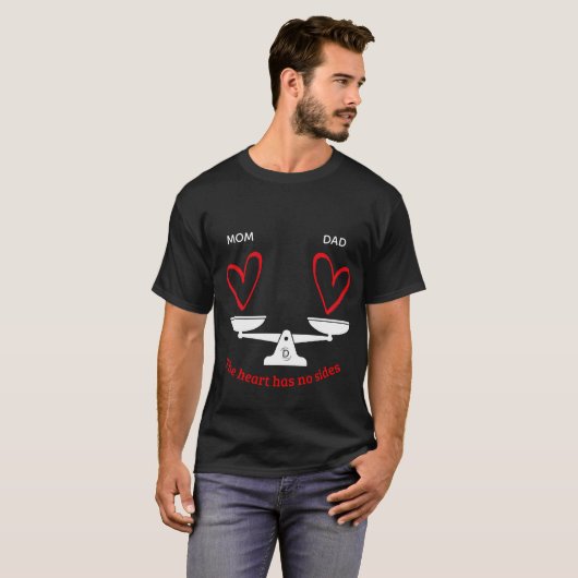 カスタムネーム ハートには左右がない Tシャツ (正面フル)