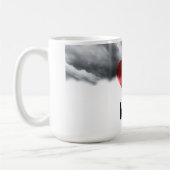 カスタムネーム ハートデザイン コーヒーマグカップ (左)