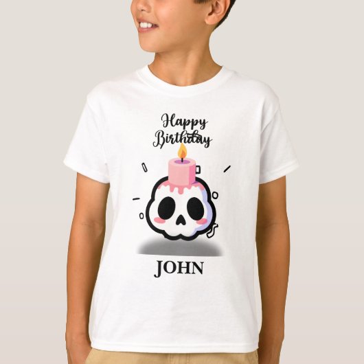 カスタムネーム バースデー Tシャツ (正面)