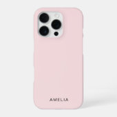 カスタムネーム パステルピンク iPhone カバー (裏面)