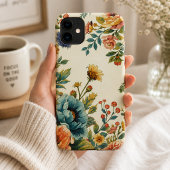 カスタムネーム ビンテージ フェミニン フラワー Case-Mate iPhoneケース