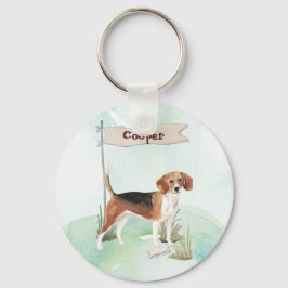 カスタムネーム ビーグル ペット 犬 キーホルダー