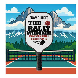 カスタムネーム ピックルボールパドル The Rally Wrecker ピックルボールラケット