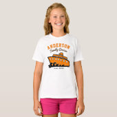 カスタムネーム ファミリークルーズバケーション Tシャツ (正面フル)