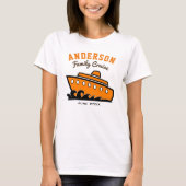 カスタムネーム ファミリークルーズバケーション Tシャツ (正面)