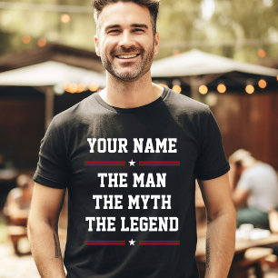 カスタムネーム ファン クール ザ・マン ザ・ミス ザ・レジェンド Tシャツ