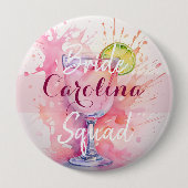 カスタムネーム ブライズスクワッド/ブライタルシャワー ピンク 缶バッジ (正面)