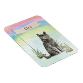 カスタムネーム ブリティッシュショートヘア 猫 ペット マグネット