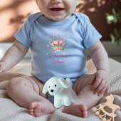 カスタムネーム プリンセス クラウン ベビーボディスーツ