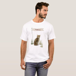 カスタムネーム ベンガル 猫 ペット Tシャツ