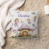 カスタムネーム マジックフェアリーズ パープルガーデン クッション (ブランケット)