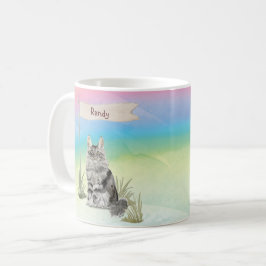 カスタムネーム メインクーン 猫 ペット コーヒーマグカップ