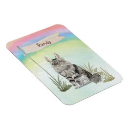 カスタムネーム メインクーン 猫 ペット マグネット