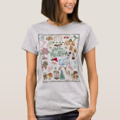 カスタムネーム メリークリスマス Tシャツ (正面)