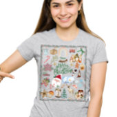 カスタムネーム メリークリスマス Tシャツ