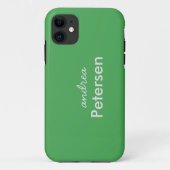 カスタムネーム モダン シンプル デザイン Case-Mate iPhoneケース (裏面)
