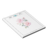 カスタムネーム&モノグラム 5.5" x 6" ノートパッド – 40ページ (アングル)