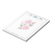 カスタムネーム&モノグラム 5.5" x 6" ノートパッド – 40ページ (回転)