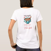 カスタムネーム ラブ 引用 フード 女性Tシャツ Tシャツ (裏面)