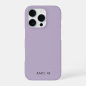 カスタムネーム ラベンダーカラー iPhone カバー (裏面)