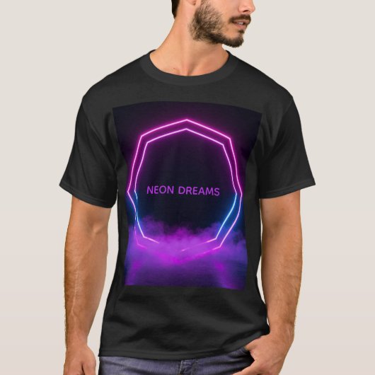 カスタムネーム レトロ80年代シンセウェーブTシャツ Tシャツ (正面)