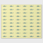 カスタムネーム レトロ スティックオブバター 面白い フーディー ラッピングペーパー (フラット)