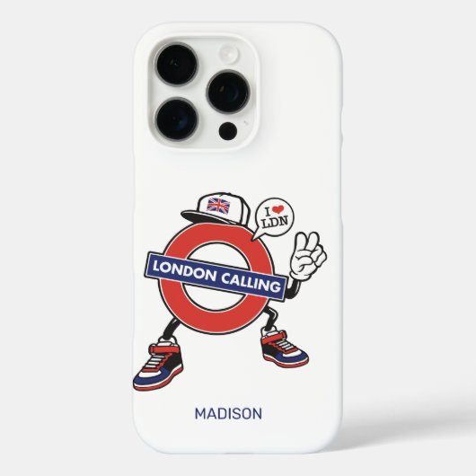 カスタムネーム ロンドン・コーリング Case-Mate iPhoneケース (裏面)