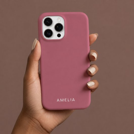 カスタムネーム ローズゴールド iPhoneケース iPhone 16 Proケース