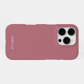 カスタムネーム ローズゴールド iPhoneケース iPhone 16 Proケース (裏面横)