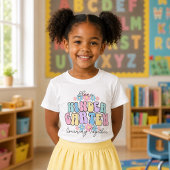 カスタムネーム 幼稚園 一緒に学ぼう レトロ Tシャツ