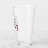 カスタムネーム 楽しい 思考 ドリンク クリスマス ハット タンブラーグラス (左)