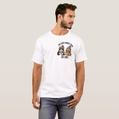 カスタムネーム 設立年 猫 犬 Tシャツ (正面フル)