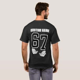 カスタムネーム - 67 シックス セブン スラング おもしろい MEME Tシャツ