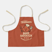 カスタムネーム BBQサイドキック キッズエプロン エプロン (正面)