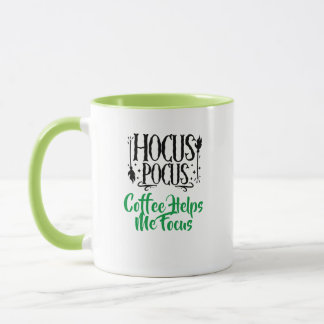 カスタムネーム『Hocus Pocus Coffee Helps me Focus』 マグカップ