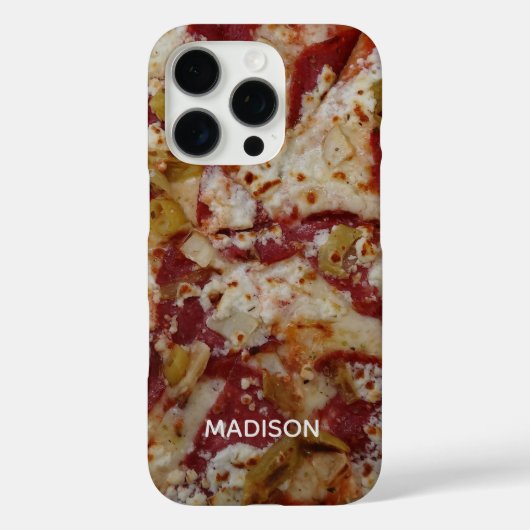 カスタムネームPizza Rusticaスマホケース Case-Mate iPhoneケース (裏面)