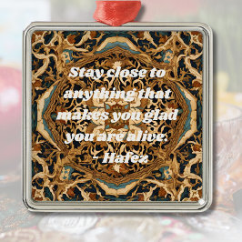 カスタムノウルーズペルシャ新年ギフトカータムアート メタルオーナメント