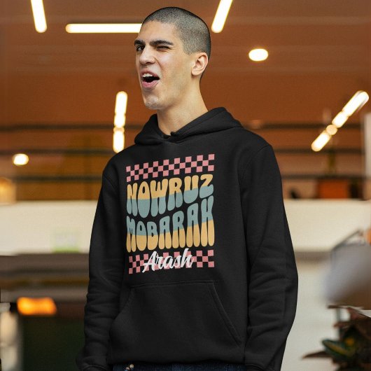 カスタムノウルーズモバラクペルシア新年家族 パーカ