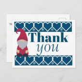 カスタムノルディック格言ホリデークリスマスサンキューユー ポストカード (正面/裏面)