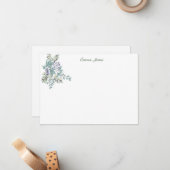 カスタムノートカード – 植物性フローラ ノートカード (正面/裏面インサイチュ)